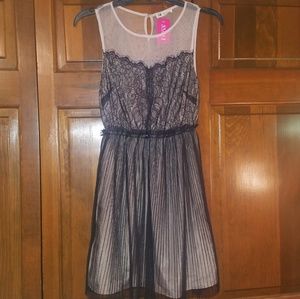 Semi-sheer Black Lace Dress